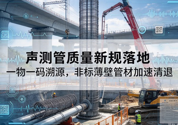 金山区声测管质量新规落地，一物一码溯源，非标薄壁管材加速清退
